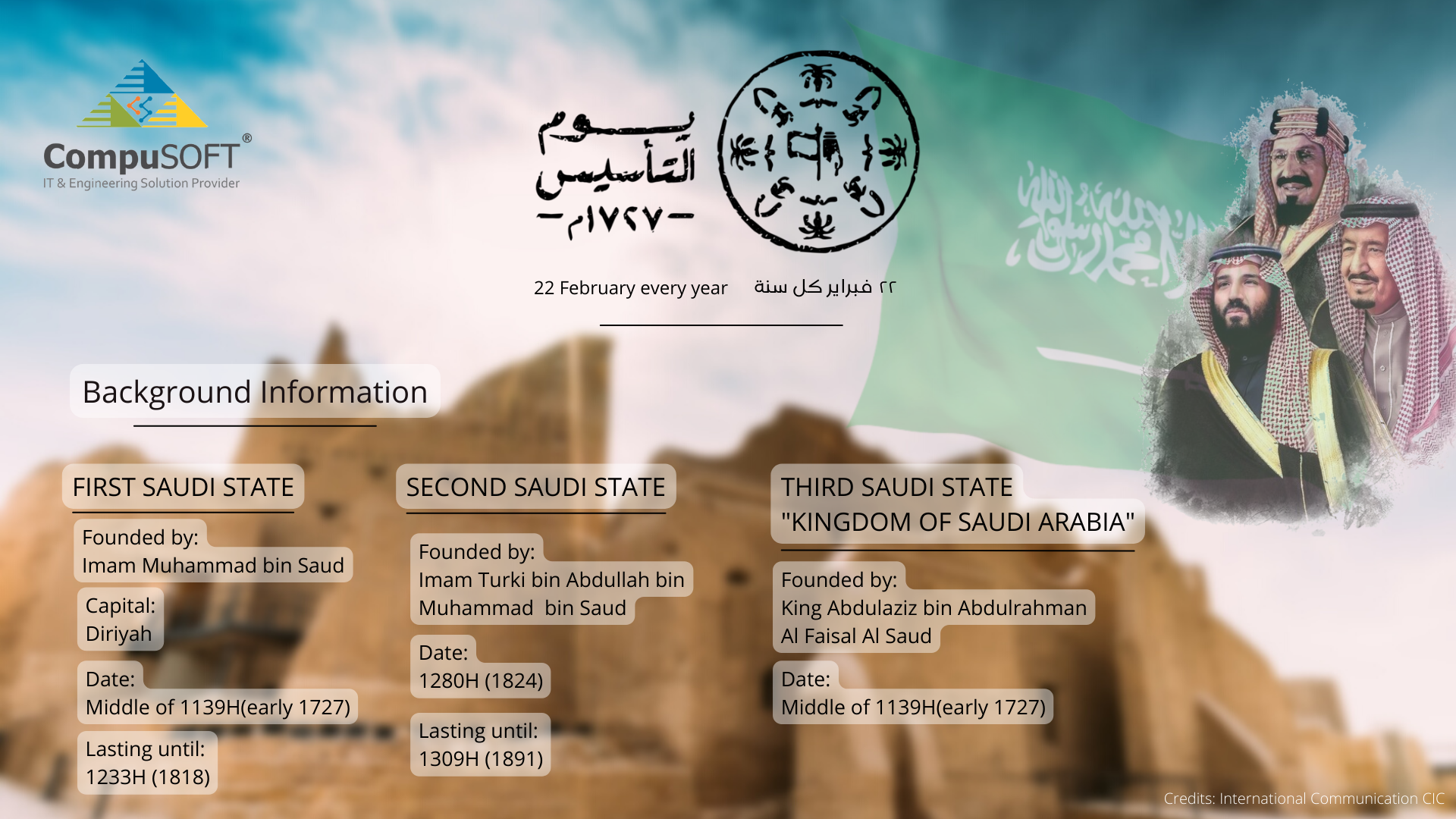 Saudi Founding Day 2022 CompuSOFT